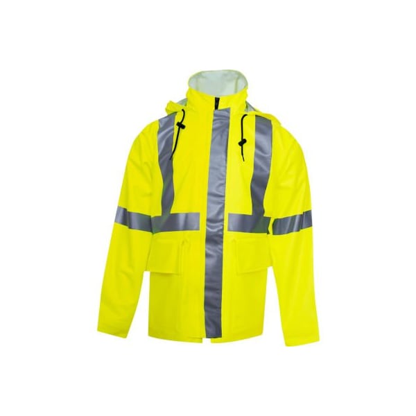 Hi-Vis FR Rain Jacket, Class 3 Type R, Yellow, S